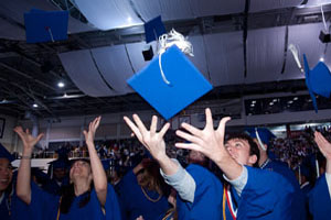 Kogod Students Throw Caps